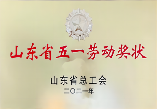 山東省五一勞動獎狀